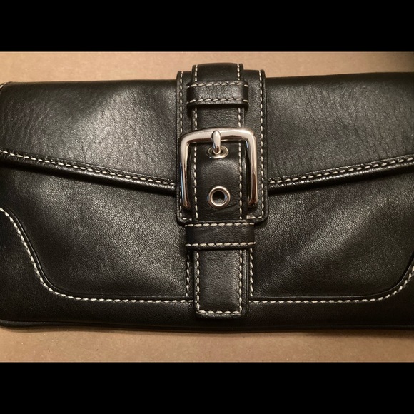 Coach Like-New Black Wristlet - Picture 2 of 9
